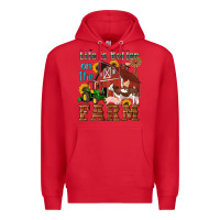 Red western life is better on the farm Premium Hoodie - Artiststas