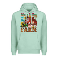 Seafoam western life is better on the farm Premium Hoodie - Artiststas