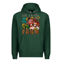 Sports Green western life is better on the farm Premium Hoodie - Artiststas
