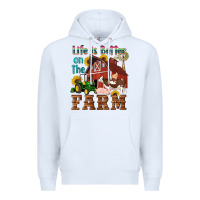 White western life is better on the farm Premium Hoodie - Artiststas