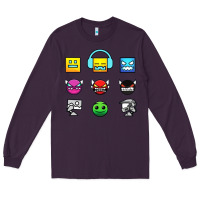 Plum geometry dash insane Long Sleeve Tee - linhVisuals