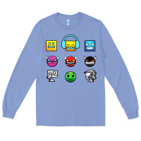 Colony Blue geometry dash insane Long Sleeve Tee - linhVisuals