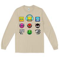 Mushroom geometry dash insane Long Sleeve Tee - linhVisuals