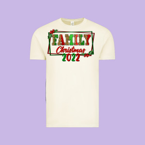 Family Christmas 2022 Vintage Tee Designed By Fadigitalartstudio