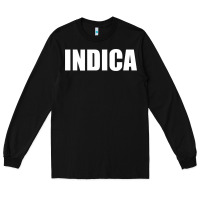 Black indica Long Sleeve Tee - linhVisuals