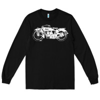 Black indian scout motorcycle Long Sleeve Tee - linhVisuals