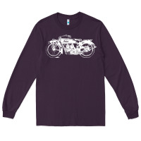 Plum indian scout motorcycle Long Sleeve Tee - linhVisuals