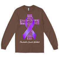Chestnut pancreatic cancer t shirtfaith hope love pancreatic cancer warrior t s Long Sleeve Tee - linhVisuals