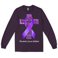 Plum pancreatic cancer t shirtfaith hope love pancreatic cancer warrior t s Long Sleeve Tee - linhVisuals