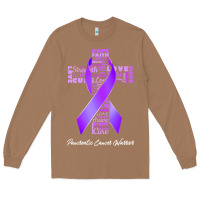 Toasted Coconut pancreatic cancer t shirtfaith hope love pancreatic cancer warrior t s Long Sleeve Tee - linhVisuals