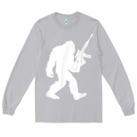 Moon Dust bigfoot with rifle sasquatch 2nd amendment gun t shirt Long Sleeve Tee - linhVisuals