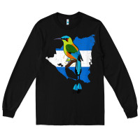 Black nicaragua guardabarranco, nicaragua t shirt Long Sleeve Tee - linhVisuals