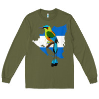 Army Green nicaragua guardabarranco, nicaragua t shirt Long Sleeve Tee - linhVisuals