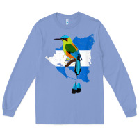 Colony Blue nicaragua guardabarranco, nicaragua t shirt Long Sleeve Tee - linhVisuals