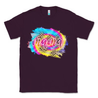 Plum Mama Tie dye Leopard Classic Tee - CowCowDesign
