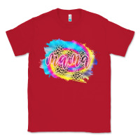 Red Mama Tie dye Leopard Classic Tee - CowCowDesign