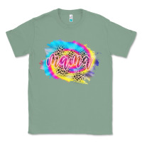 Sage Mama Tie dye Leopard Classic Tee - CowCowDesign