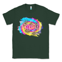 Sports Green Mama Tie dye Leopard Classic Tee - CowCowDesign