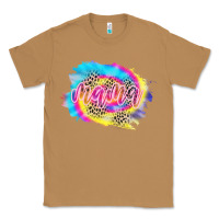 Toasted Coconut Mama Tie dye Leopard Classic Tee - CowCowDesign