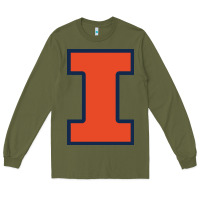 Army Green illinois Long Sleeve Tee - linhVisuals