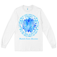White prostate cancer awareness t shirtprostate cancer awareness we don't kn Long Sleeve Tee - linhVisuals