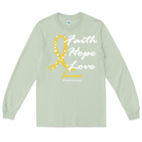 Matcha sarcoma awareness t  shirt sarcoma awareness faith hope love   in this Long Sleeve Tee - linhVisuals