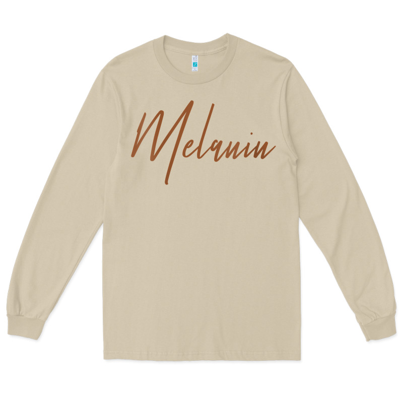 Womens Melanin For Black History V Neck T Shirt Long Sleeve Tee by linhVisuals | Teevron