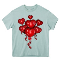 Arona heart balloons olivia Heavy Core Tee - OliviaCreatesArt