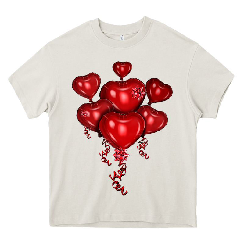 Heart Balloons Olivia Heavy Core Tee by OliviaCreatesArt | Teevron