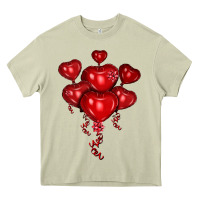 Mossy heart balloons olivia Heavy Core Tee - OliviaCreatesArt
