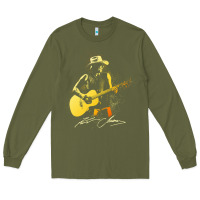 Army Green Kenny Chesney Fresh Design Long Sleeve Tee - linhVisuals