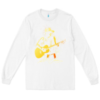 White Kenny Chesney Fresh Design Long Sleeve Tee - linhVisuals