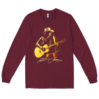 Burgundy Kenny Chesney Fresh Design Long Sleeve Tee - linhVisuals