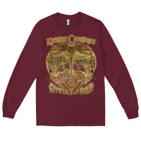 Burgundy kenny chesney vintage art Long Sleeve Tee - linhVisuals
