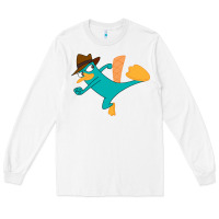 White perry the platypus Long Sleeve Tee - linhVisuals