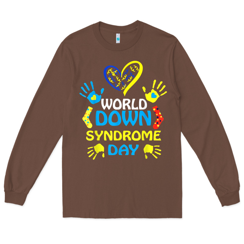 World Down Syndrome Day T Shirt Support And Awareness 3.21 T Shirt Long Sleeve Tee by linhVisuals | Teevron