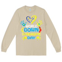 Mushroom world down syndrome day t shirt support and awareness 3.21 t shirt Long Sleeve Tee - linhVisuals