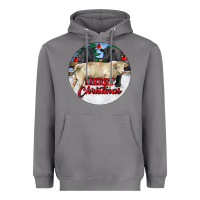 Storm Merry Christmas Charolais Bull Heavyweight Hoodie - RanaPortraitStore