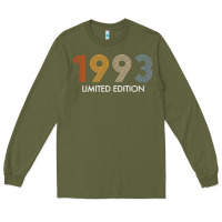 Army Green retro 29 years vintage 1993 limited edition 29th birthday t shirt Long Sleeve Tee - linhVisuals