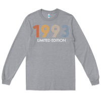 Heather Grey retro 29 years vintage 1993 limited edition 29th birthday t shirt Long Sleeve Tee - linhVisuals