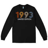 Retro 29 Years Vintage 1993 Limited Edition 29th Birthday T Shirt Long Sleeve Tee | Teevron