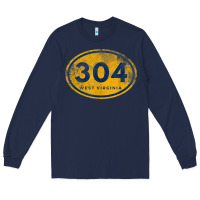 Navy 304 west virginia home t shirt Long Sleeve Tee - linhVisuals