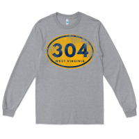 Heather Grey 304 west virginia home t shirt Long Sleeve Tee - linhVisuals