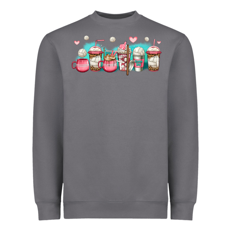 Volleyball Coffee Cups Heavyweight Sweatshirt by Jasminsmagicworld | Teevron