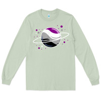 Matcha asexual outer space planet ace pride t shirt Long Sleeve Tee - linhVisuals