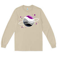Mushroom asexual outer space planet ace pride t shirt Long Sleeve Tee - linhVisuals