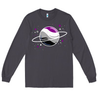 Smoke asexual outer space planet ace pride t shirt Long Sleeve Tee - linhVisuals