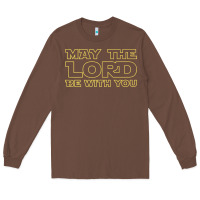 Chestnut may the lord be with you by jesus surfed apparel co premium t shirt Long Sleeve Tee - linhVisuals