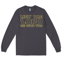 Smoke may the lord be with you by jesus surfed apparel co premium t shirt Long Sleeve Tee - linhVisuals