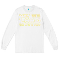 White may the lord be with you by jesus surfed apparel co premium t shirt Long Sleeve Tee - linhVisuals